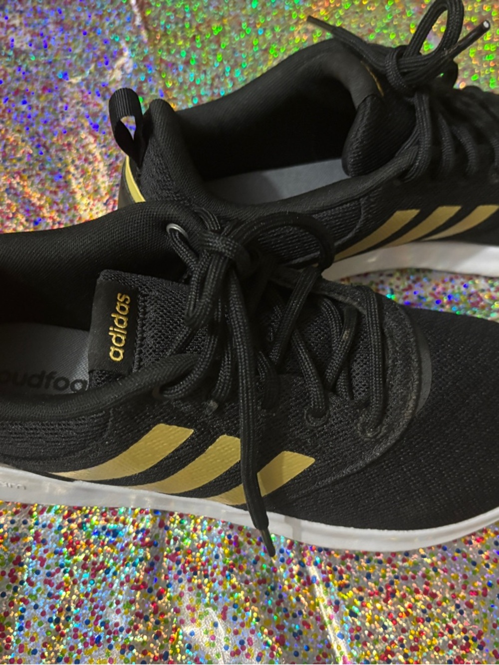 adidas Black and Gold Athletic Shoes Women’s 9 - Picture 7 of 9